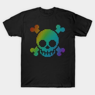 Pixel Skull Collage T-Shirt